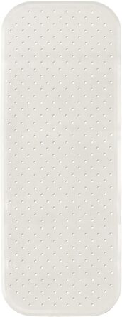 Килимок для ванни XL з протиковзким покриттям 96x34 см, без пластику, натуральний каучук FSC, 100 без BPA та ПВХ, підкладка для ванни кольору перлинно-білий, білий, перлинно-білий XL