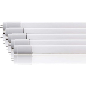 Світлодіодна трубка 120 см, нейтрально-біла (4000 K), 1850 люмен, T8, G13-18W (замінює 36W), включаючи стартер, люмінесцентну лампу LED-TUBE з неоновою трубкою, 5 шт.