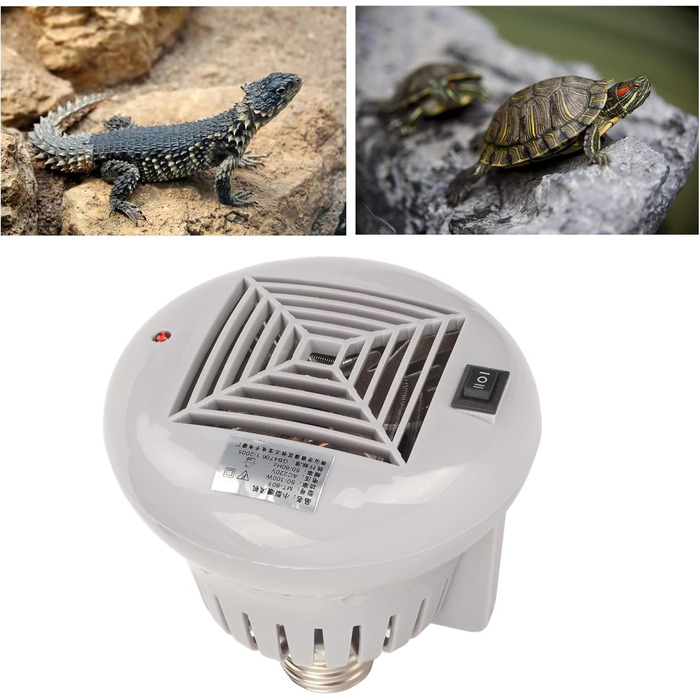 Обігрівач для домашніх тварин Topyond, 3 рівні потужності для рептилій та курей, сірий, 220 В, для собачих будок та курників, зима, необхідний для догляду за домашніми тваринами на вулиці