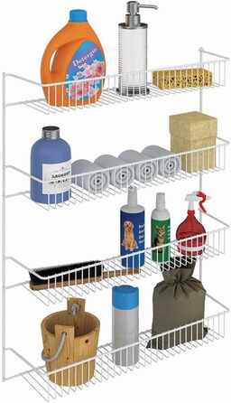 Настінна полиця ClosetMaid 8033, 4-рівнева, ширина 18 дюймів, 4 елементи