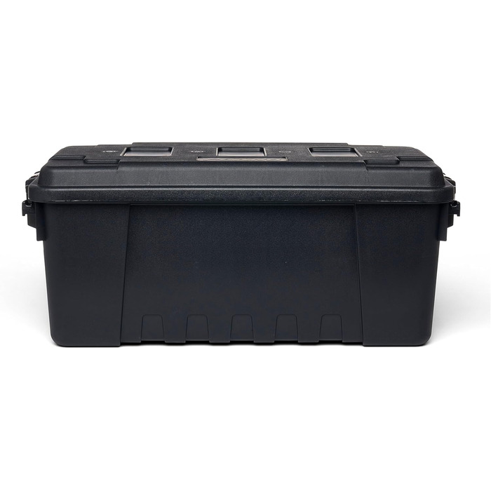 Спортивний багажник Plano - військовий контейнер для зберігання з кришкою, міцний, великий, для кемпінгу та армійського використання, ідеально підходить для полювання, пейнтболу, страйкболу або домашнього використання, різні кольори, середній, чорний