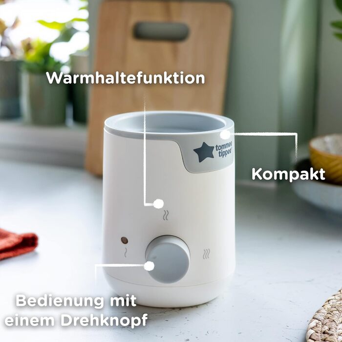 Електричний підігрівач пляшечок і сумок Tommee Tippee Easiwarm, тепле дитяче харчування за лічені хвилини, автоматичний таймер, ке