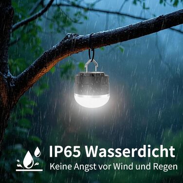 Акумуляторний світлодіодний ліхтар для кемпінгу, портативний ліхтар для намету 1000 люмен з 12 режимами RGB-освітлення, портативний зарядний пристрій, водонепроникний, міні-ліхтарик з магнітною основою для надзвичайних ситуацій, відключення електроенергії