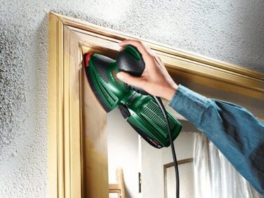 Багатофункціональна шліфувальна машина Bosch PSM 160 A, 3 шліфувальні листи, коробка (160 Вт, частота обертання 24 000 хв-1, колив