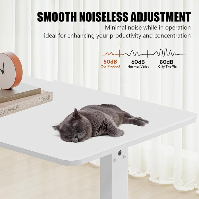 ПОВНИЙ СТІЛЬНИК Стіл з регульованою висотою 110x60 см Електричний стіл стоячи Стіл з регульованою висотою стоячи Стіл сидячи та стоячи з функцією пам&39яті (клен) Білийклен 110 x 60 см