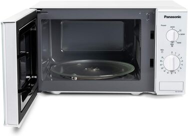 Мікрохвильова піч Panasonic NN-E201WMEPG Solo (800 Вт, 20 літрів) Біла без гриля Одинарна біла