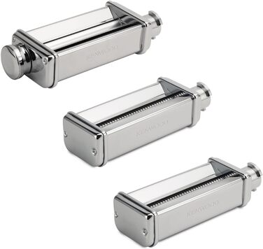 Кухонний комбайн Kenwood Titanium Chef Patissier XL KWL90.034SI (1400 Вт) з набором для кондитерів (4 предмети), сріблястий набір для приготування пасти MAX980ME з нержавіючої сталі