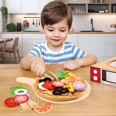 Ігровий набір Hape Pizza Set від Hape Kitchen з упаковкою для піци для ще більшого задоволення від гри