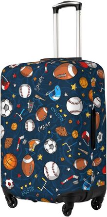 Чохол для валізи Спорт-Бейсбол, захисний еластичний чохол від подряпин та пилу для багажу, чорний, розмір 80