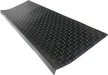 Гумові килимки для сходів Rubber-Cal Diamond-Plate протиковзкі (6 шт. ), чорні промислові
