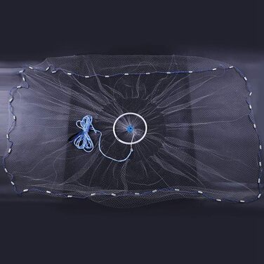 Нейлонова рибальська сітка Dioche, мононитка для зовнішнього використання, американський стиль, ручний закид, рибальська сітка 3,6 м