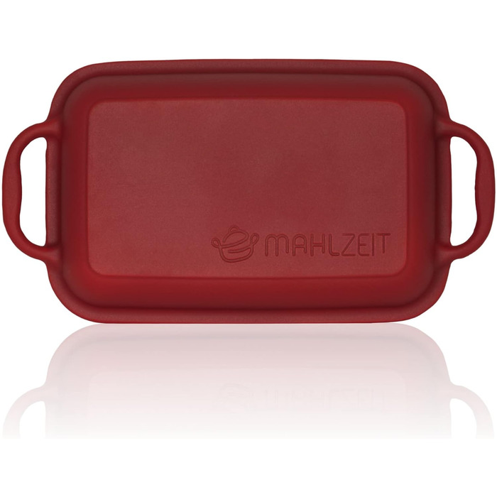 Чавунна емальована жаровня Mahlzeit з кришкою 4,8 л Темна вишня жаровня 2 в 1 зі сковородою безпечна для духовки, безпечна для інд
