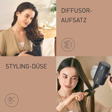 Фен Panasonic EH-NA0J-N825 nanoe MOISTURE & Mineral, нагорода If Design Award, дифузор та насадка-концентратор, поперемінний режим