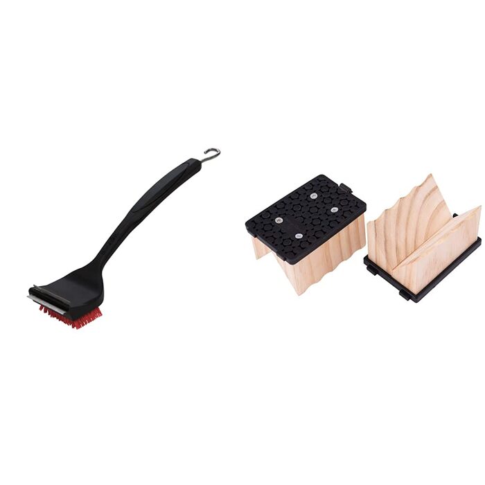 Щітка для гриля Char-Broil 2-в-1 Cool-Clean (нейлон) та змінна насадка Hot-Clean для преміум-щітки