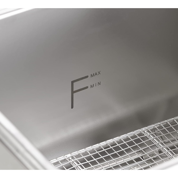 Професійна електрична фритюрниця METRO GDF3004, фритюрниця з нержавіючої сталі, 4 літри, 2500 Вт, швидке нагрівання, з кришкою, захисний термостат, холодна зона, нековзні ніжки