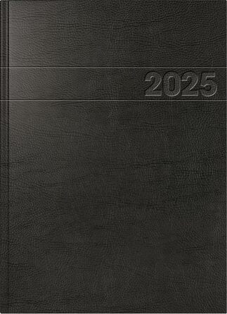 Книжковий календар Модель 787 (2025), 1 сторінка 1 день, А4, 416 сторінок, обкладинка з поролону фольги, тверда фольга всередині, чорна