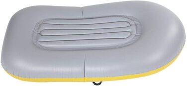 Надувний каяк для 2 осіб, Надувний каяк з ПВХ, Надувний човен для 1 особи для риболовлі та дрифт-дайвінгу (жовтий)