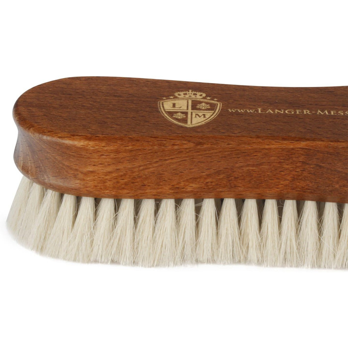 Щітка для взуття Langer & Messmer Premium Shoe Brush з тонкої козячої шерсті для полірування вашого взуття