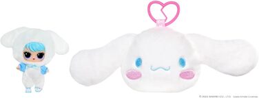 Двостороння плюшева іграшка-сюрприз. М'яка фігурка Sanrio з міні-лялькою L.O.L., 5 сюрпризів та брелок, від 4 років, 41 см