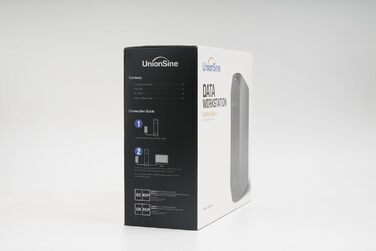 Зовнішній жорсткий диск UnionSine 10TB Настільний диск, 3.5-дюймовий USB 3.0 Резервне копіювання HDD портативний для ПК, Mac, телевізора, PS4, чорний HD3510