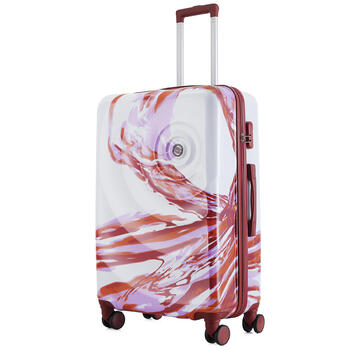 Валіза Semi Line 28' (L) White/Red Print (T5654-3)