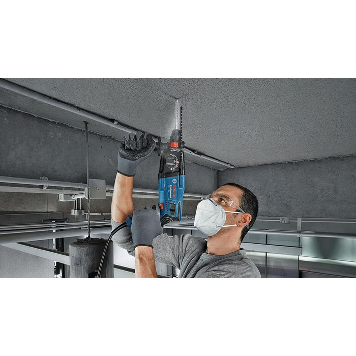 Перфоратор Bosch Professional GBH 2-21 (з SDS plus, в комплекті швидкозатискний патрон з адаптером SDS plus, додаткова рукоятка, т