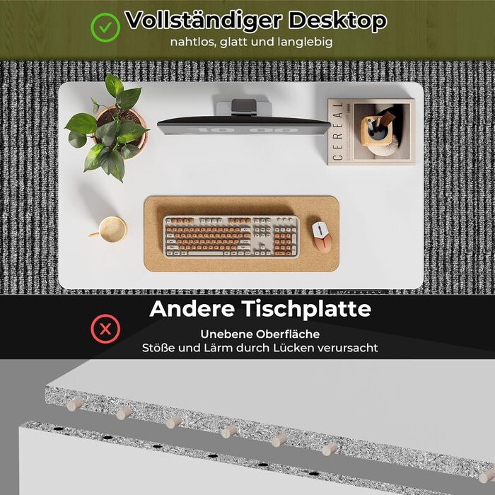 Стіл з регульованою висотою 88 x 50 см, цільна стільниця, електричний стіл з 4 колесами для роботи сидячи та стоячи, невеликий комп&39ютерний стіл для домашнього офісу, білий, ДСП, 88 x 50 см