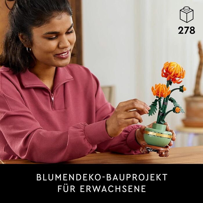 Конструктор LEGO Botanicals Хризантема, 278 деталей