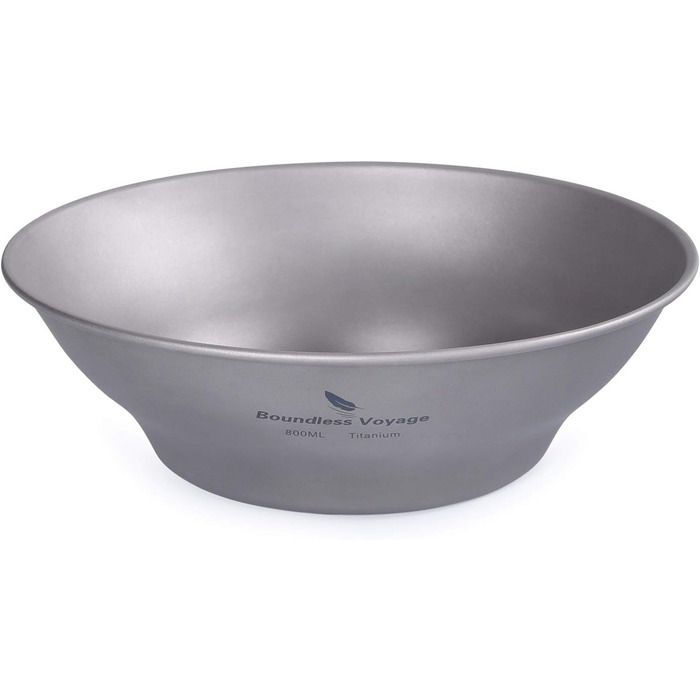 Мл Титанові миски Тарілка Ультралегка одностінна чаша Тарілка Відкритий кемпінговий посуд Кухонне приладдя з сумкою для перенесенн