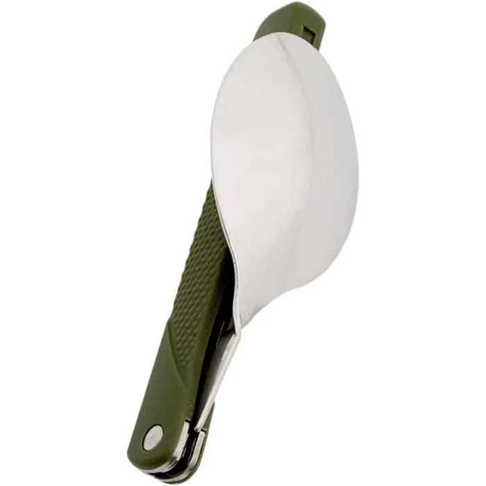 Універсальний набір ножів та виделок з 3 предметів з акриловою ручкою, багаторазовий складний посуд з нержавіючої сталі з ложкою, рюкзак, посуд для дому, активного відпочинку, кемпінгу