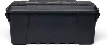 Спортивний багажник Plano - військовий контейнер для зберігання з кришкою, міцний, великий, для кемпінгу та армійського використання, ідеально підходить для полювання, пейнтболу, страйкболу або домашнього використання, різні кольори, середній, чорний