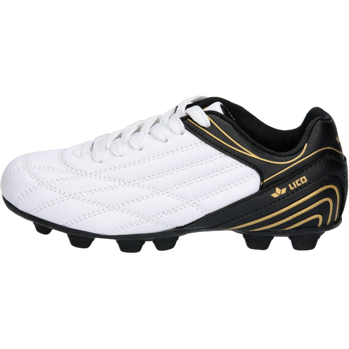 Футбольні бутси Lico Boys Soccer Champ 37 EU Білий Чорний Золотий
