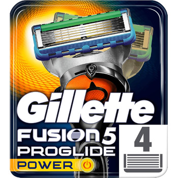 Леза для бритви Gillette Fusion5 ProGlide Power для чоловіків, 4 змінних леза з технологією FlexBall для контурів