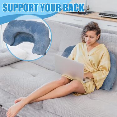 Подушка для читання Gugxiom, знімна подушка для голови для захисту талії та шиї, U-подібна подушка для стояння для дорослих та дітей для відпочинку, читання, годування грудьми, гри та відпочинку