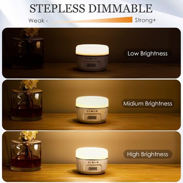 В-1 акумуляторний кемпінговий ліхтар та портативний зарядний пристрій 5200 мАг - захист IP65, надзвичайно яскравий магнітний світлодіодний ліхтар для кемпінгу, роботи в наметі на свіжому повітрі, походів, надзвичайних ситуацій, білого кольору, 2-