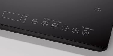 Подвійна індукційна варильна поверхня Tarrington House DIC3440ABS, з LED дисплеєм, 3400 Вт, 60 x 38 x 4.4 см, чорна