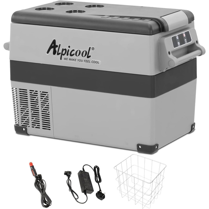 Автомобільний холодильник Alpicool CF45 45L, портативний автомобільний холодильник, морозильна камера, 12/24 В, будинок на колесах