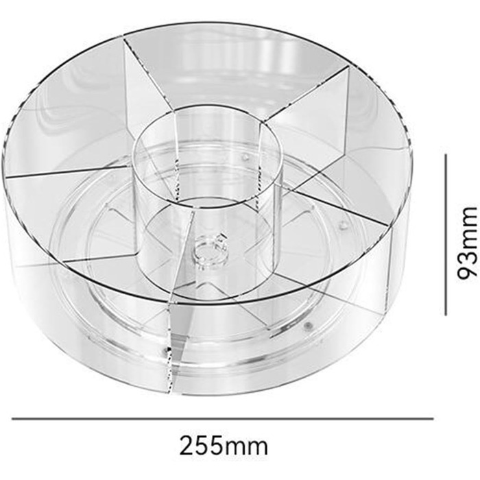 Органайзер для макіяжу harayaa, Органайзер для косметики, Прозорий, Поворотний, Універсальний, Коробка для зберігання косметики, Тримач для макіяжу, Підставки для демонстрації