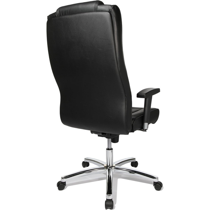 Крісло керівника Topstar Chairman 10 (регульовані по висоті підлокітники, шкіра, 64 x 63 x 120 см) чорне