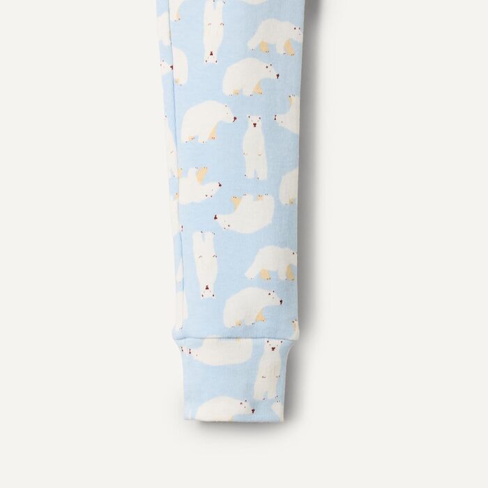 Унісекс-піжами з бавовни облягаючого крою для немовлят та дітей Storeo Essentials x Sofia Grainge, 2 шт., 4 роки, колір білий ведмідь/світло-блакитний