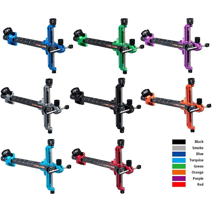 Приціл для рекурсивного лука SURWOLF 9 дюймів – карбонове кріплення, для правшів, червоний