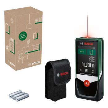 Лазерний далекомір Bosch AdvancedDistance 50C (50м) з підтримкою додатка (Новий)