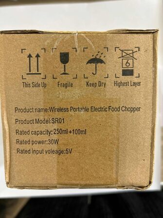 Універсальний подрібнювач Mini Electric Knob Crusher з 2 чашками, подрібнювач Multi-Chopper 250 мл і 100 мл також для м'яса, перцю чилі, фруктів - заряджається USB (синій)