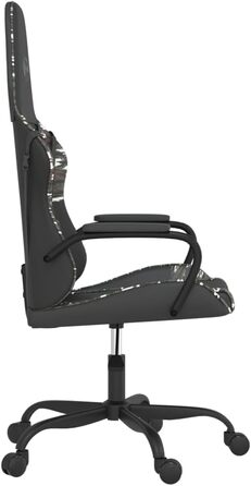 Геймерське крісло, штучна шкіра, чорне з камуфляжем, регульоване по висоті, ергономічне, для офісу та комп&39ютерних ігор, камуфляж