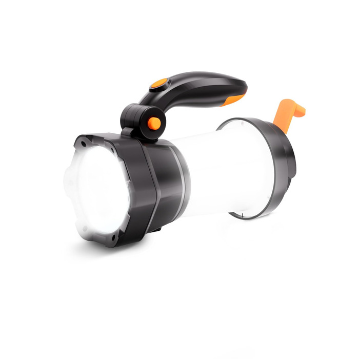 В-1 світлодіодний кемпінговий ліхтар, акумуляторний ліхтарик з ручним приводом для екстреного заряджання, портативний кемпінговий ліхтарик з 3 режимами світла для походів на свіжому повітрі, 2-