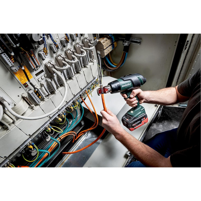 Акумуляторний фен Metabo HG 18 LTX 500 - 610502850 - 18 В - Легкий фен для потужного нагрівання - Без акумулятора та зарядного при