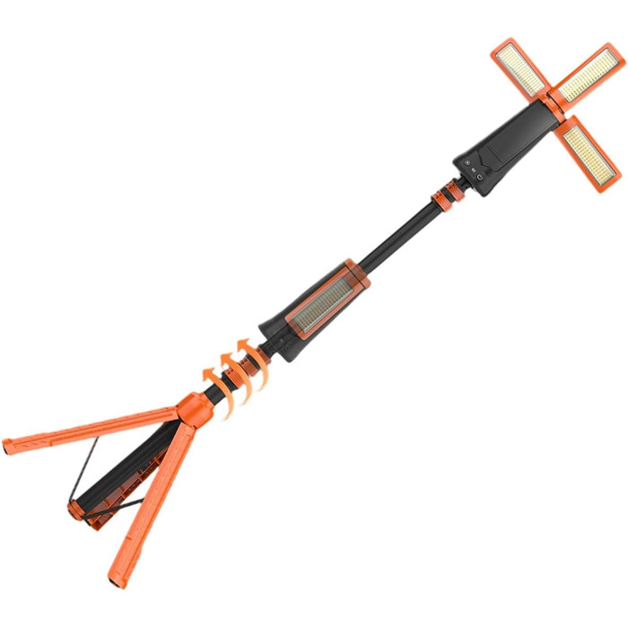 Легкі телескопічні складні ліхтарі з акумулятором 9000 мАг та 25 годинами автономної роботи