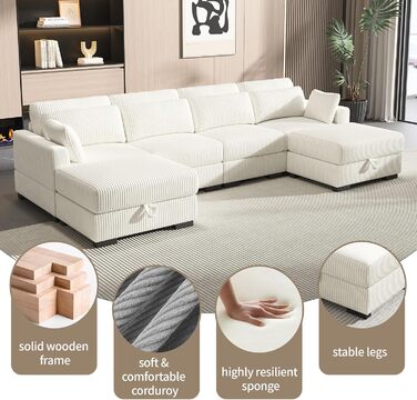 Місний диван, модульний вельветовий диван, м&39який диван, модульні дивани, вітальня, 2-місні дивани з подушками, низькі дивани, ліжка, крісла для відпочинку (бежевий, 2-місний) Бежевий 2-місний, 2-