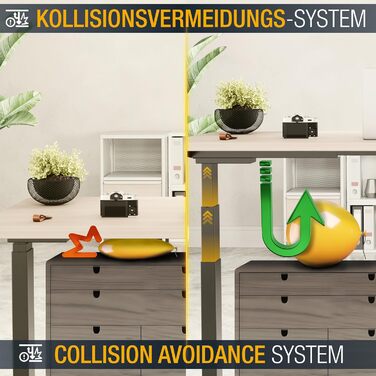 Електричний стіл з регулюванням висоти WM0623-B Каркас офісного столу з 2 двигунами (без стільниці) Комп&39ютерний стіл Каркас офісного робочого столу Чорний каркас столу з регулюванням висоти Wm0623-b (V)