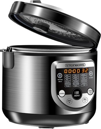 Мультиварка 18в1 Повільна плита 900 Вт 5 літрів Рисоварка Відпарювач Підігрівач їжі Сотейник Йогуртниця Мультипіч Скороварка Гаряча плита Плита